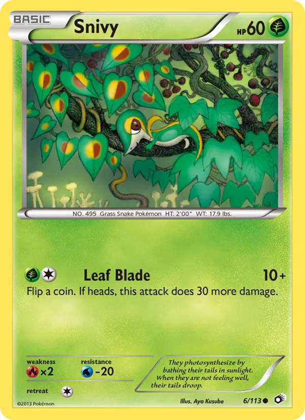 Snivy — Legendary Treasures #6 (Pokémon TCG card)