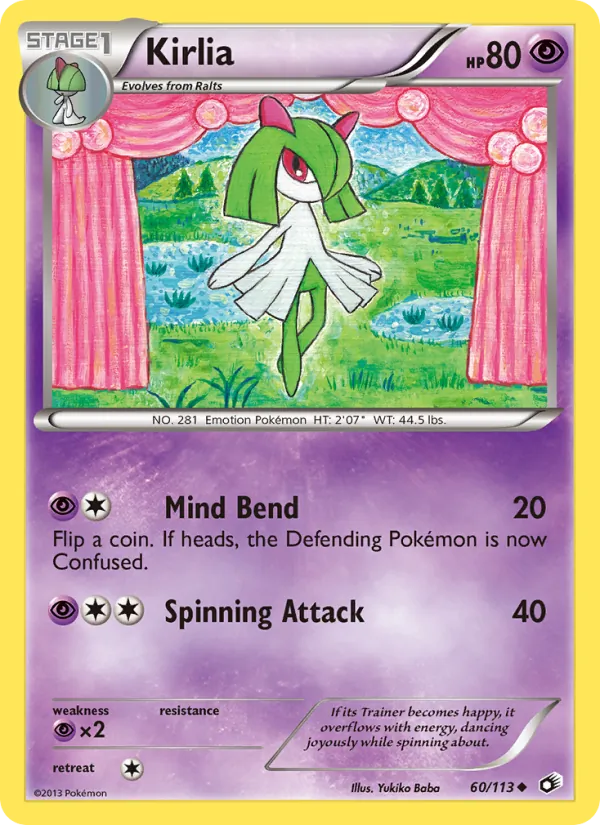 Kirlia — Legendary Treasures #60 (Pokémon TCG card)