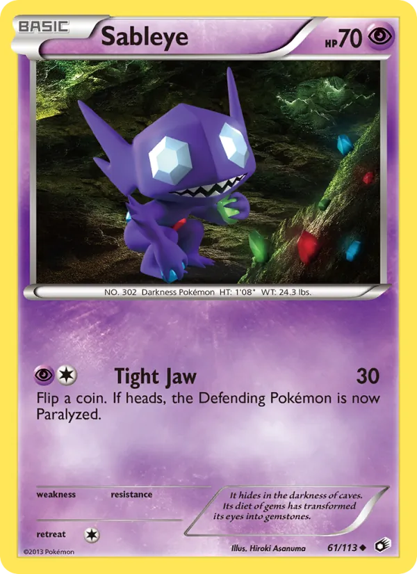 Sableye — Legendary Treasures #61 (Pokémon TCG card)