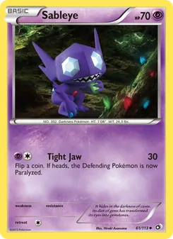 Sableye (Legendary Treasures #61)