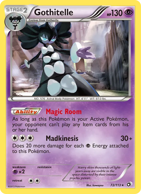 Gothitelle — Legendary Treasures #72 (Pokémon TCG card)