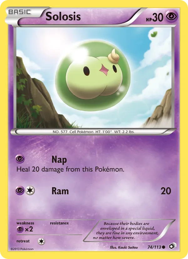 Solosis — Legendary Treasures #74 (Pokémon TCG card)