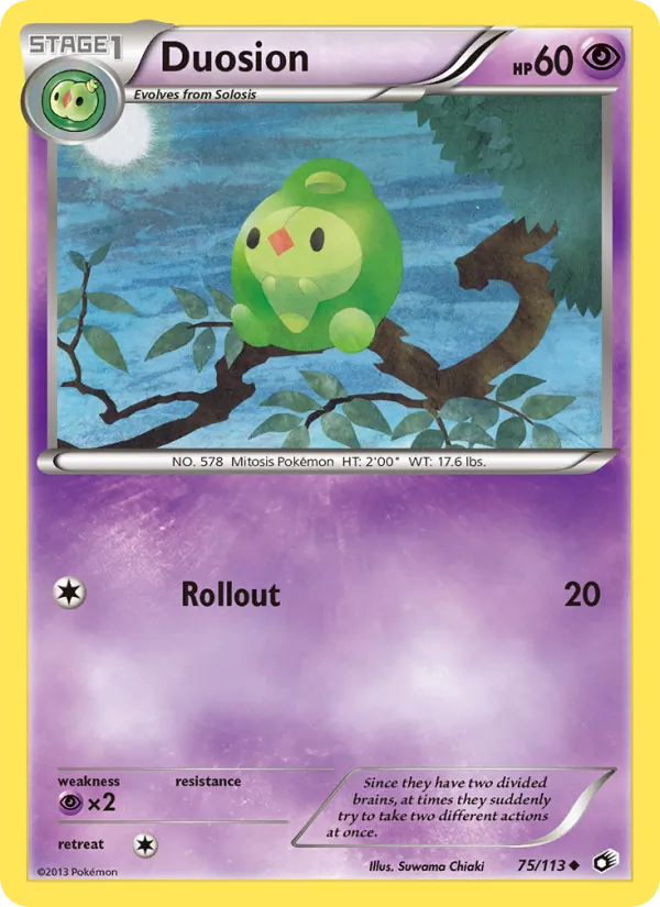 Duosion — Legendary Treasures #75 (Pokémon TCG card)