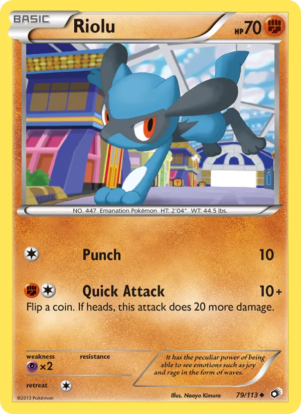 Riolu — Legendary Treasures #79 (Pokémon TCG card)