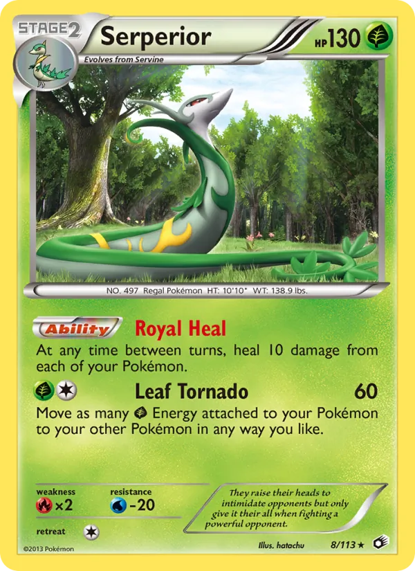 Serperior — Legendary Treasures #8 (Pokémon TCG card)