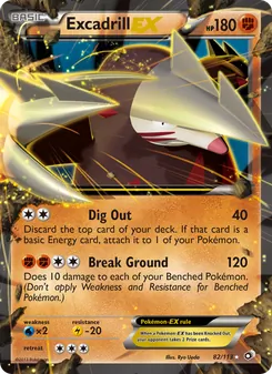 Excadrill-EX (Legendary Treasures #82)