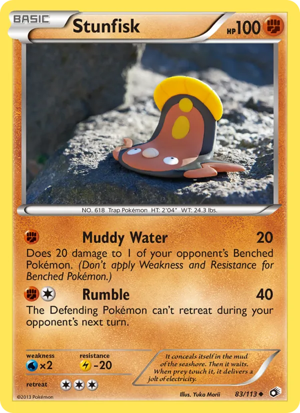 Stunfisk — Legendary Treasures #83 (Pokémon TCG card)