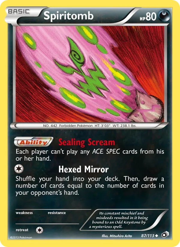 Spiritomb — Legendary Treasures #87 (Pokémon TCG card)