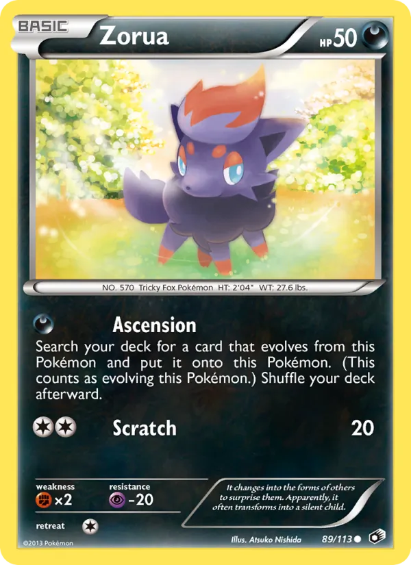 Zorua — Legendary Treasures #89 (Pokémon TCG card)