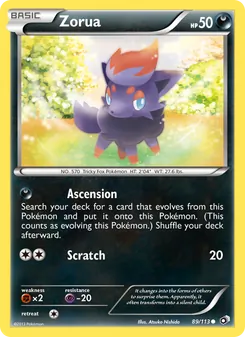 Zorua (Legendary Treasures #89)