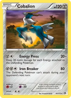 Cobalion (Legendary Treasures #91)