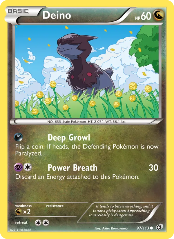 Deino — Legendary Treasures #97 (Pokémon TCG card)