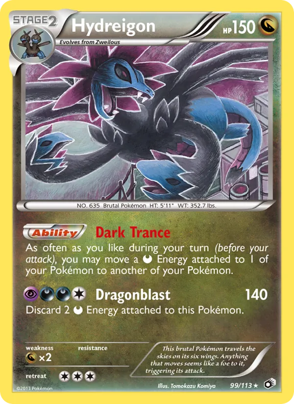 Hydreigon — Legendary Treasures #99 (Pokémon TCG card)
