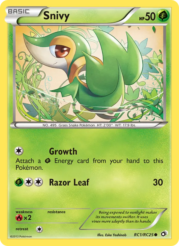 Snivy — Legendary Treasures #RC1 (Pokémon TCG card)