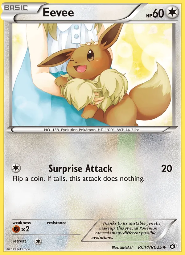 Eevee — Legendary Treasures #RC14 (Pokémon TCG card)