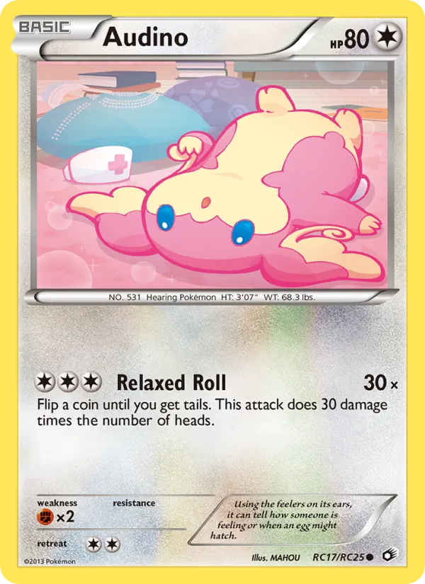 Audino — Legendary Treasures #RC17 (Pokémon TCG card)