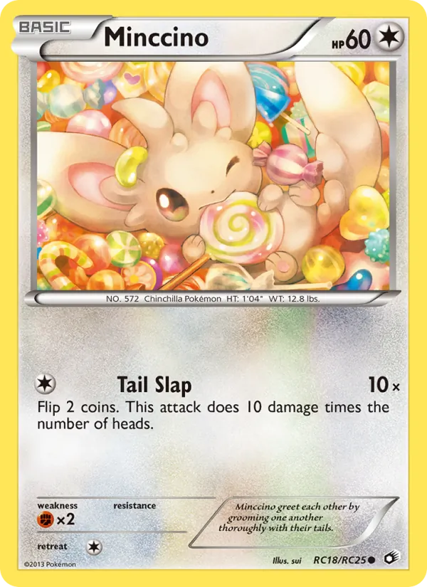Minccino — Legendary Treasures #RC18 (Pokémon TCG card)