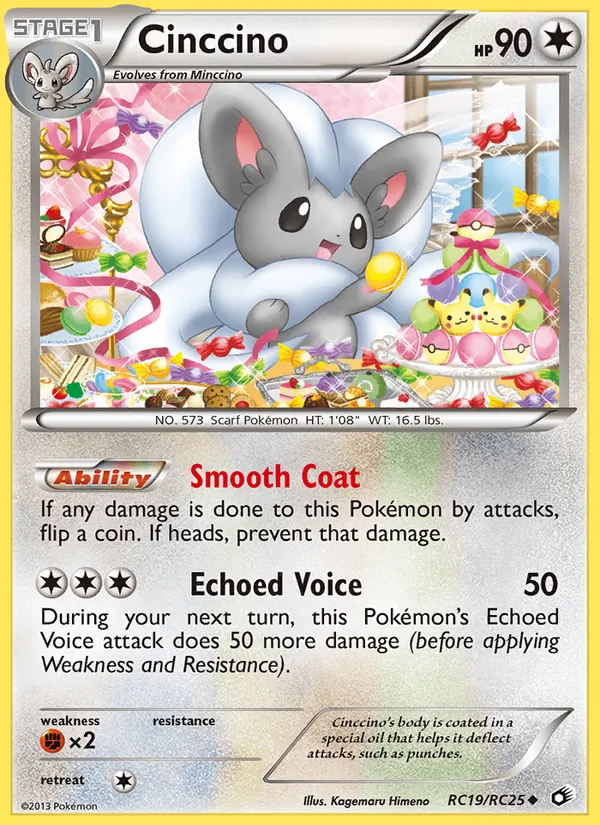 Cinccino — Legendary Treasures #RC19 (Pokémon TCG card)