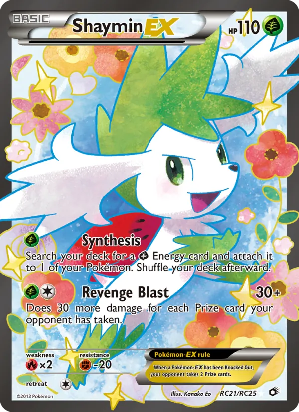 Shaymin-EX — Legendary Treasures #RC21 (Pokémon TCG card)