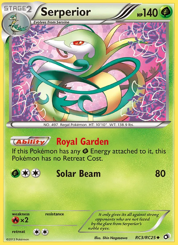 Serperior — Legendary Treasures #RC3 (Pokémon TCG card)