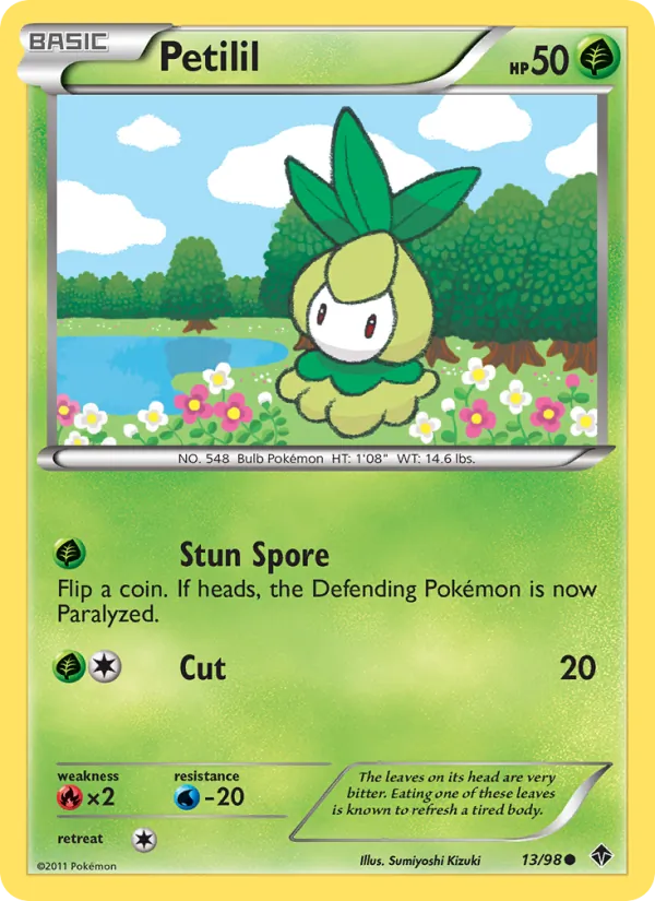 Petilil — Emerging Powers #13 (Pokémon TCG card)