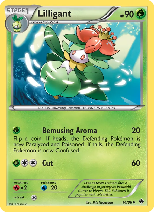 Lilligant — Emerging Powers #14 (Pokémon TCG card)