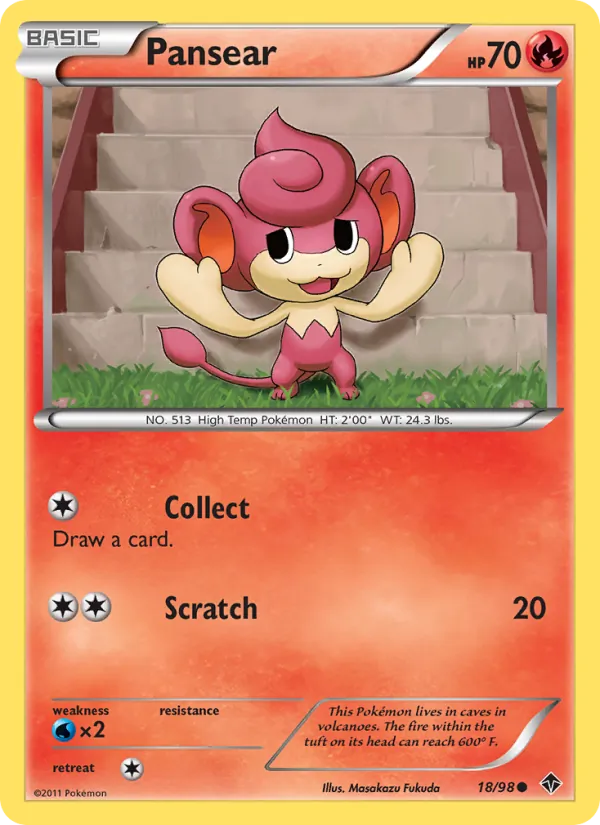Pansear — Emerging Powers #18 (Pokémon TCG card)