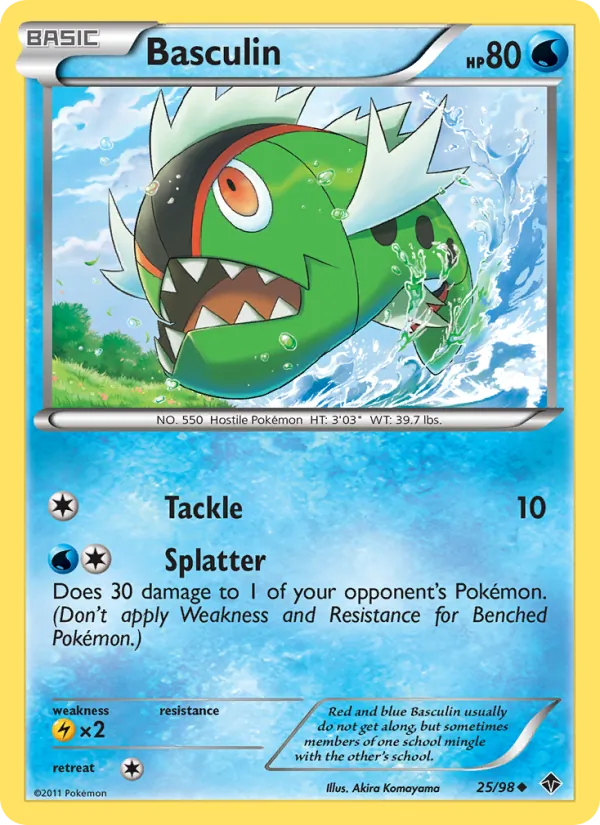 Basculin — Emerging Powers #25 (Pokémon TCG card)