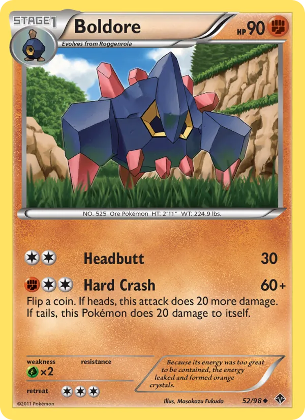 Boldore — Emerging Powers #52 (Pokémon TCG card)