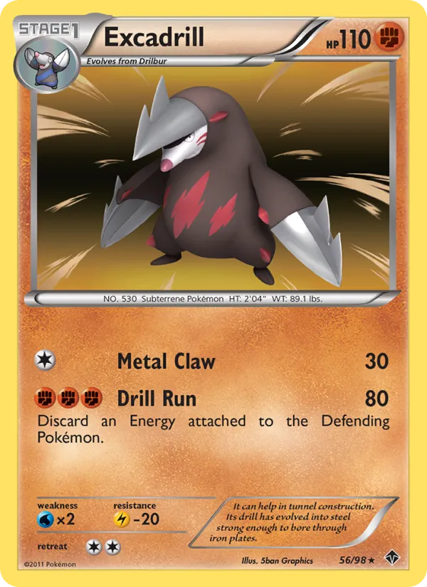 Excadrill — Emerging Powers #56 (Pokémon TCG card)