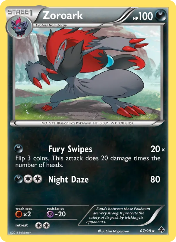 Zoroark — Emerging Powers #67 (Pokémon TCG card)