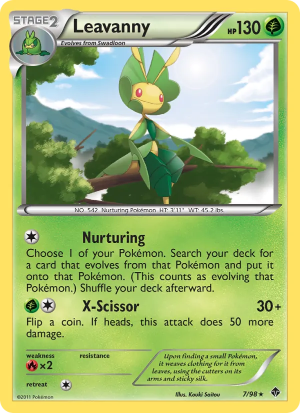 Leavanny — Emerging Powers #7 (Pokémon TCG card)