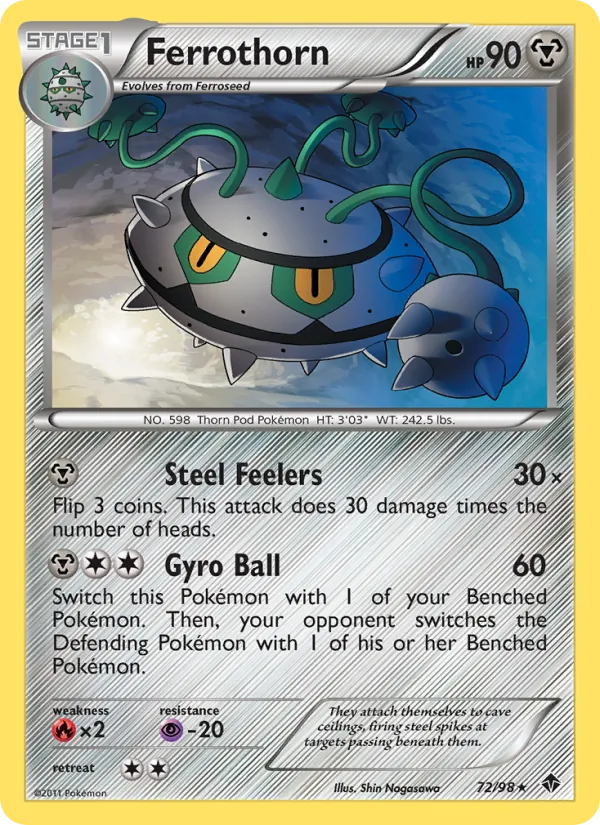 Ferrothorn — Emerging Powers #72 (Pokémon TCG card)