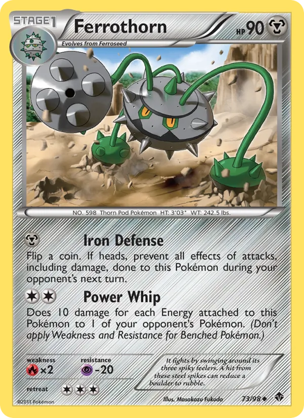 Ferrothorn — Emerging Powers #73 (Pokémon TCG card)