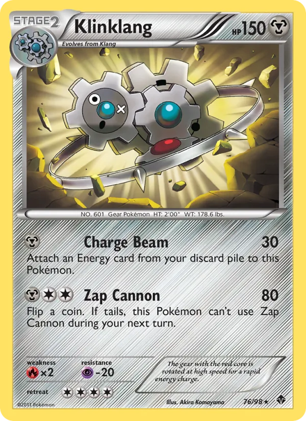 Klinklang — Emerging Powers #76 (Pokémon TCG card)
