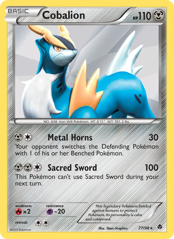 Cobalion — Emerging Powers #77 (Pokémon TCG card)