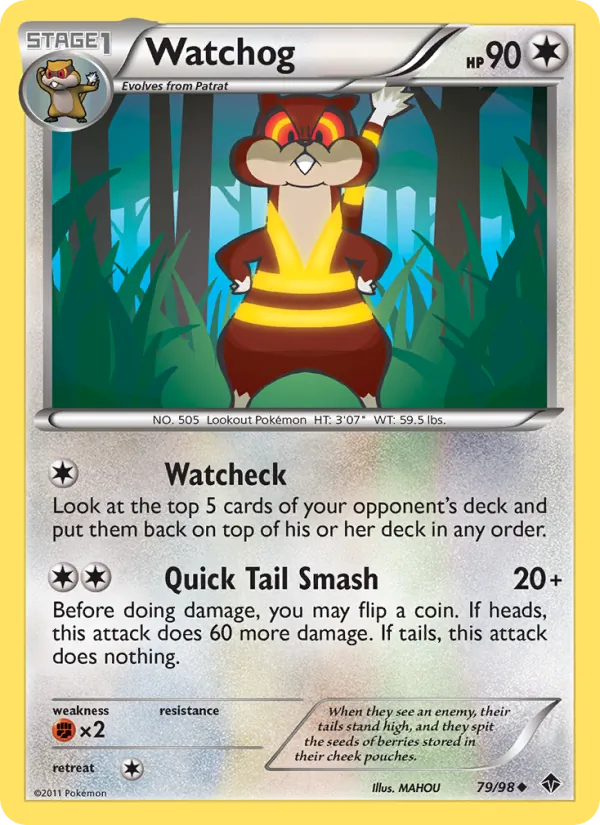 Watchog — Emerging Powers #79 (Pokémon TCG card)