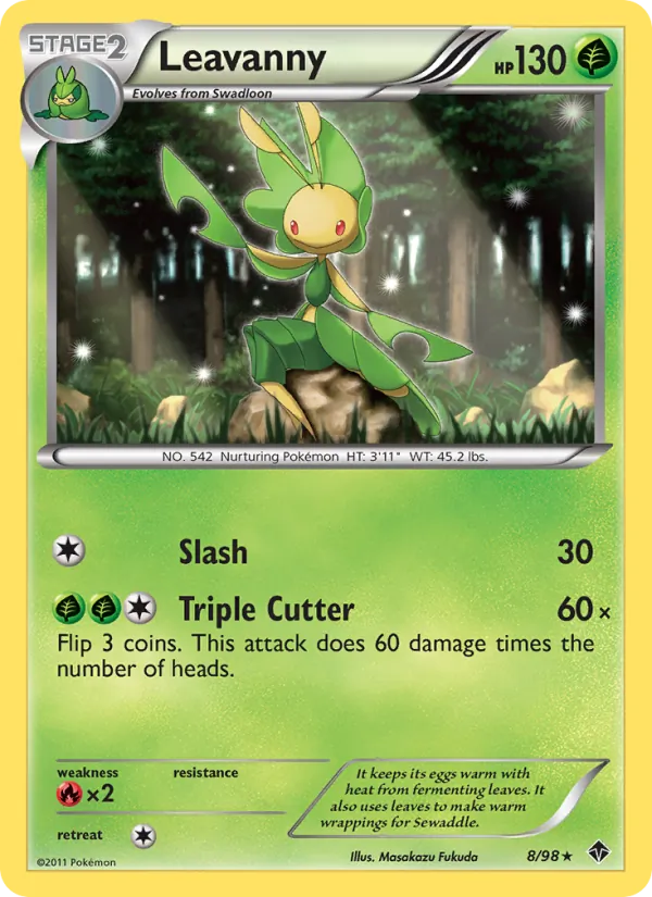 Leavanny — Emerging Powers #8 (Pokémon TCG card)