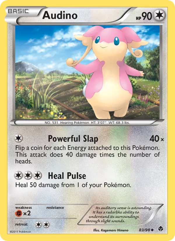 Audino — Emerging Powers #83 (Pokémon TCG card)