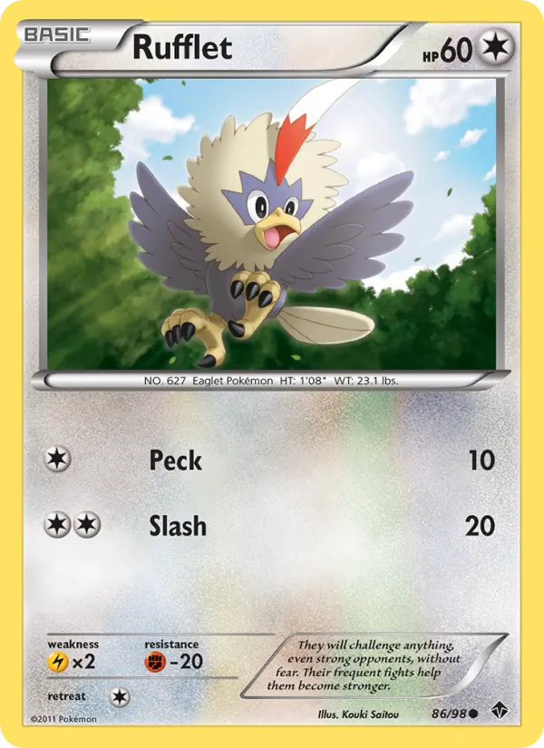 Rufflet — Emerging Powers #86 (Pokémon TCG card)