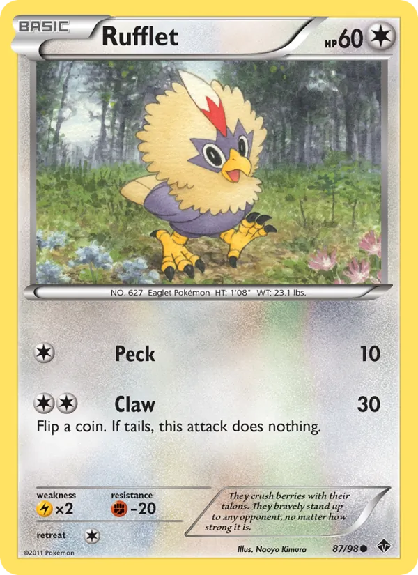 Rufflet — Emerging Powers #87 (Pokémon TCG card)