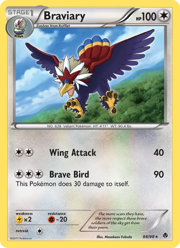 Braviary — Emerging Powers #88 (Pokémon TCG card)