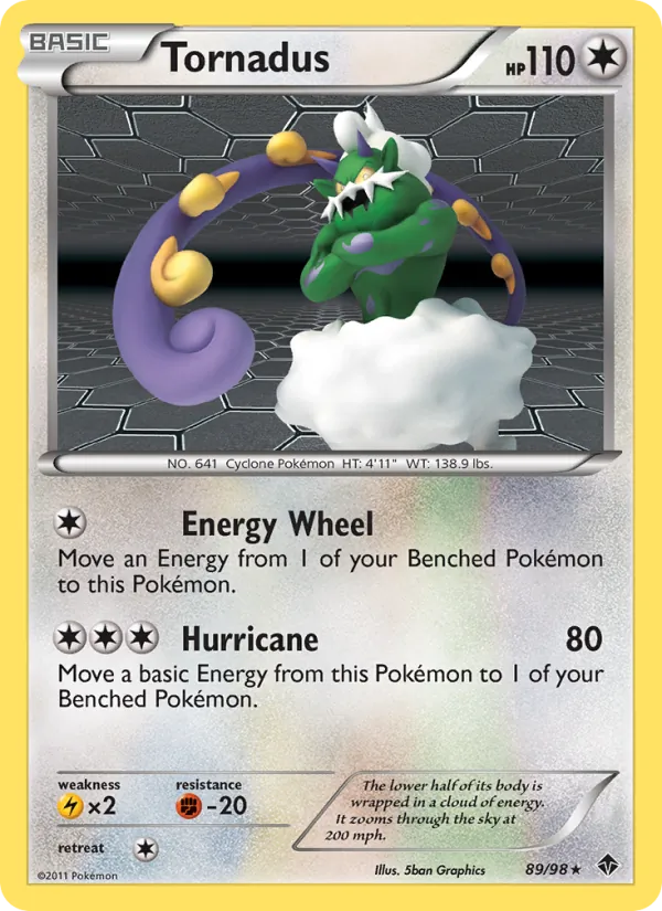 Tornadus — Emerging Powers #89 (Pokémon TCG card)