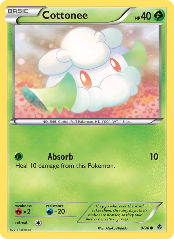 Cottonee — Emerging Powers #9 (Pokémon TCG card)