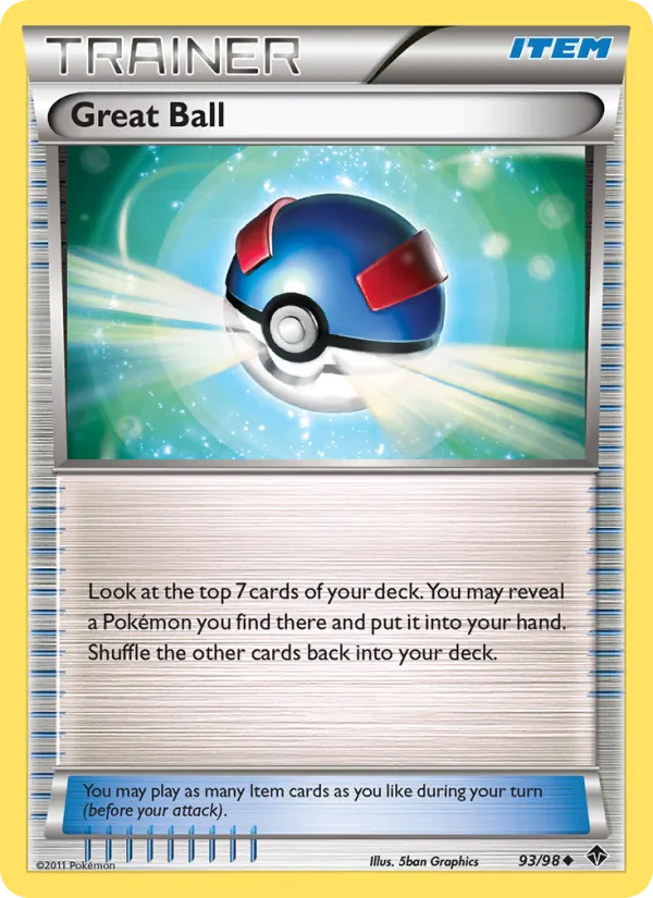 Great Ball — Emerging Powers #93 (Pokémon TCG card)