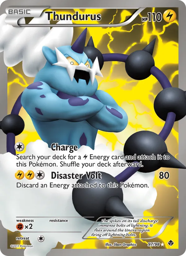 Thundurus — Emerging Powers #97 (Pokémon TCG card)