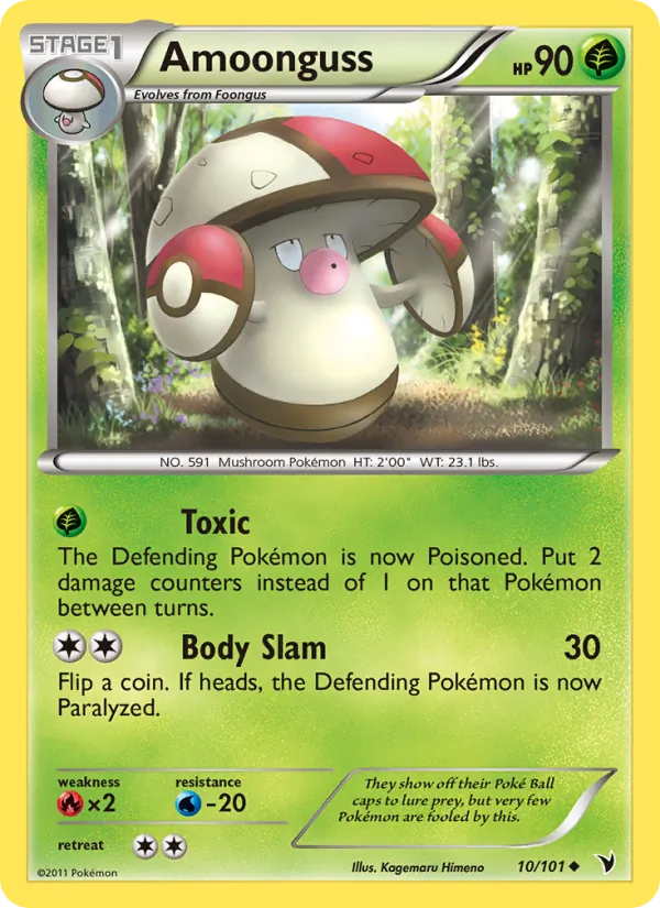 Amoonguss — Noble Victories #10 (Pokémon TCG card)