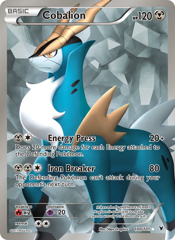 Cobalion — Noble Victories #100 (Pokémon TCG card)