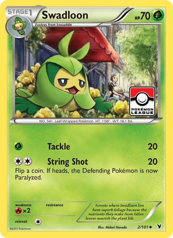 Swadloon — Noble Victories #2 (Pokémon TCG card)