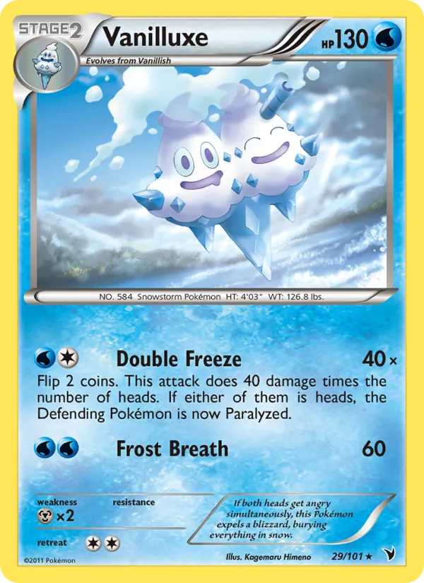 Vanilluxe — Noble Victories #29 (Pokémon TCG card)